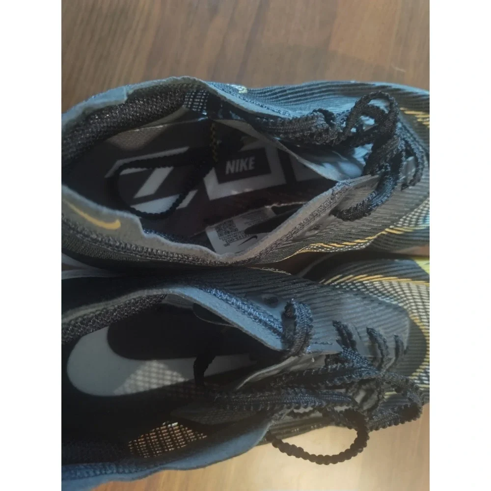 Nike ZoomX Vaporfly Next% 2 Black Gold Running Shoes CU4123-001 Womens 9.5